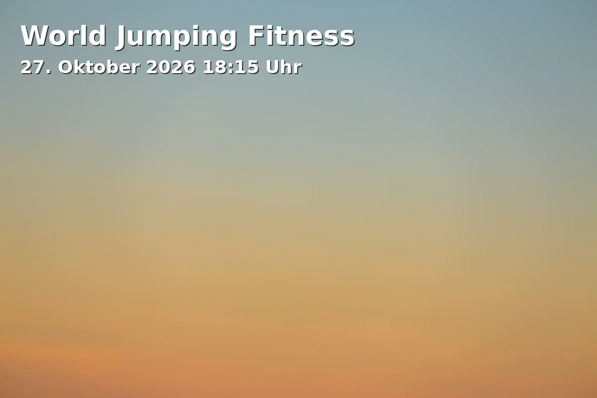 Event: World Jumping Fitness