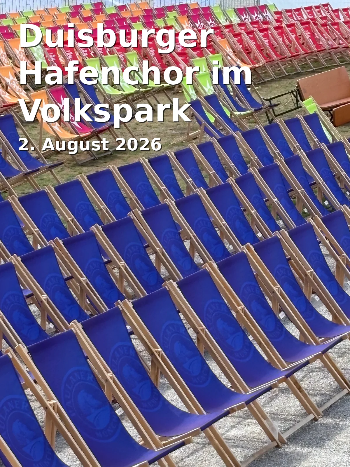 Event: Duisburger Hafenchor im Volkspark Rheinhausen in Volkspark Rheinhausen, Duisburg on 2. August 2026