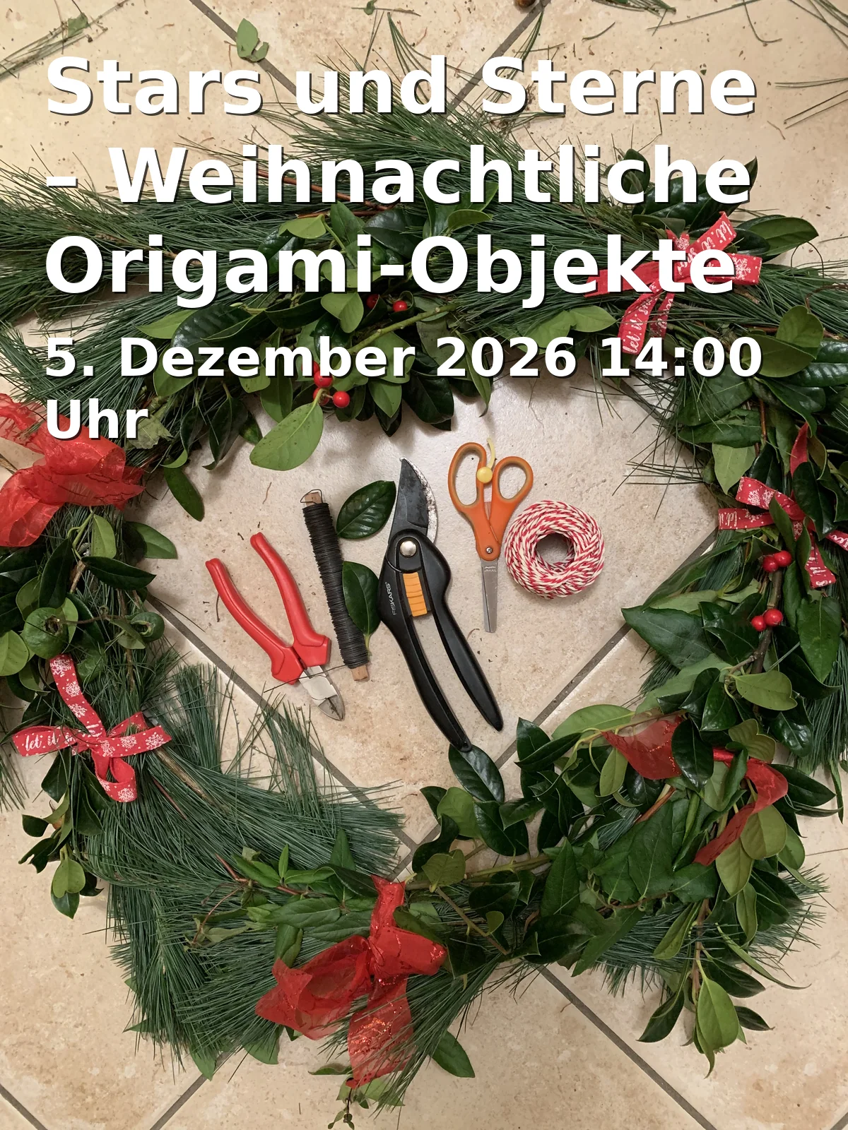 Event: Stars and Stars – Christmas Origami Objects for Children in Landshut in vhs 019, Ländgasse 41, 84028 Landshut on 5. December 2026