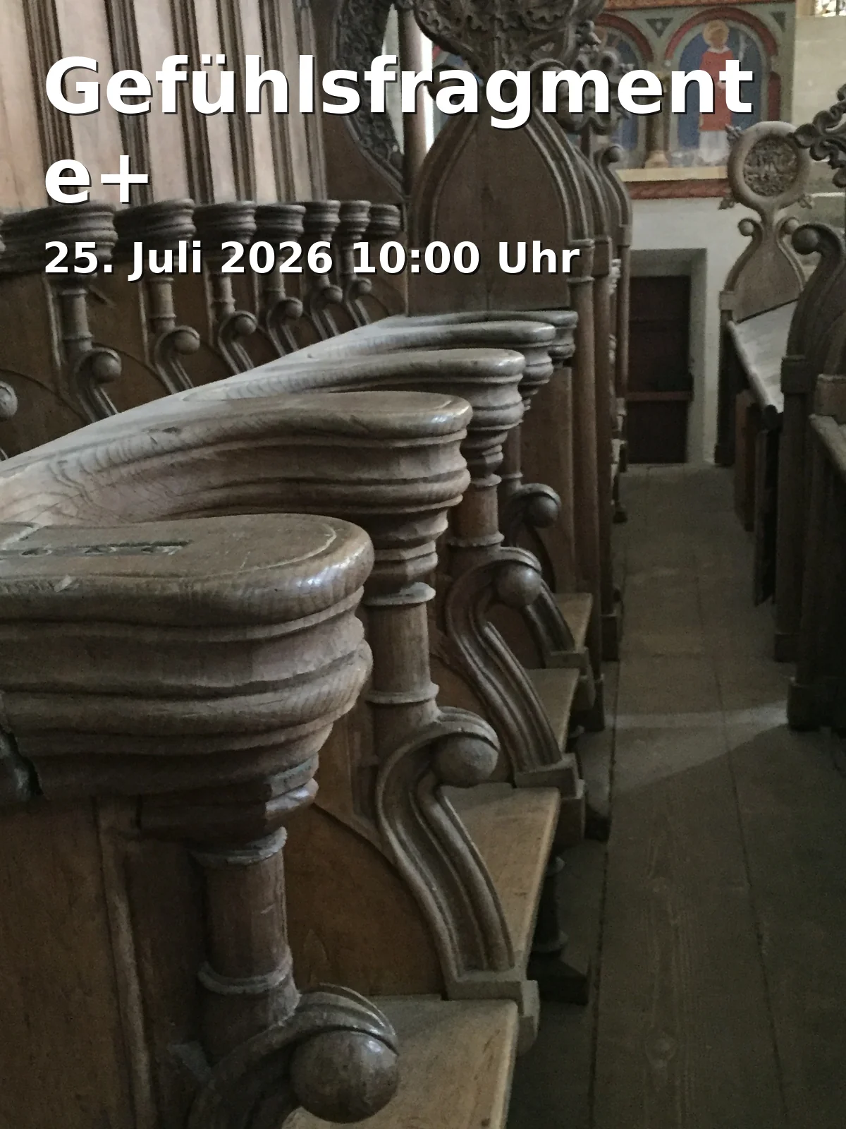 Event: Fragments of Feelings+ in St. Michaelis, Echternstr. 67, 38100 Braunschweig on 25. July 2026