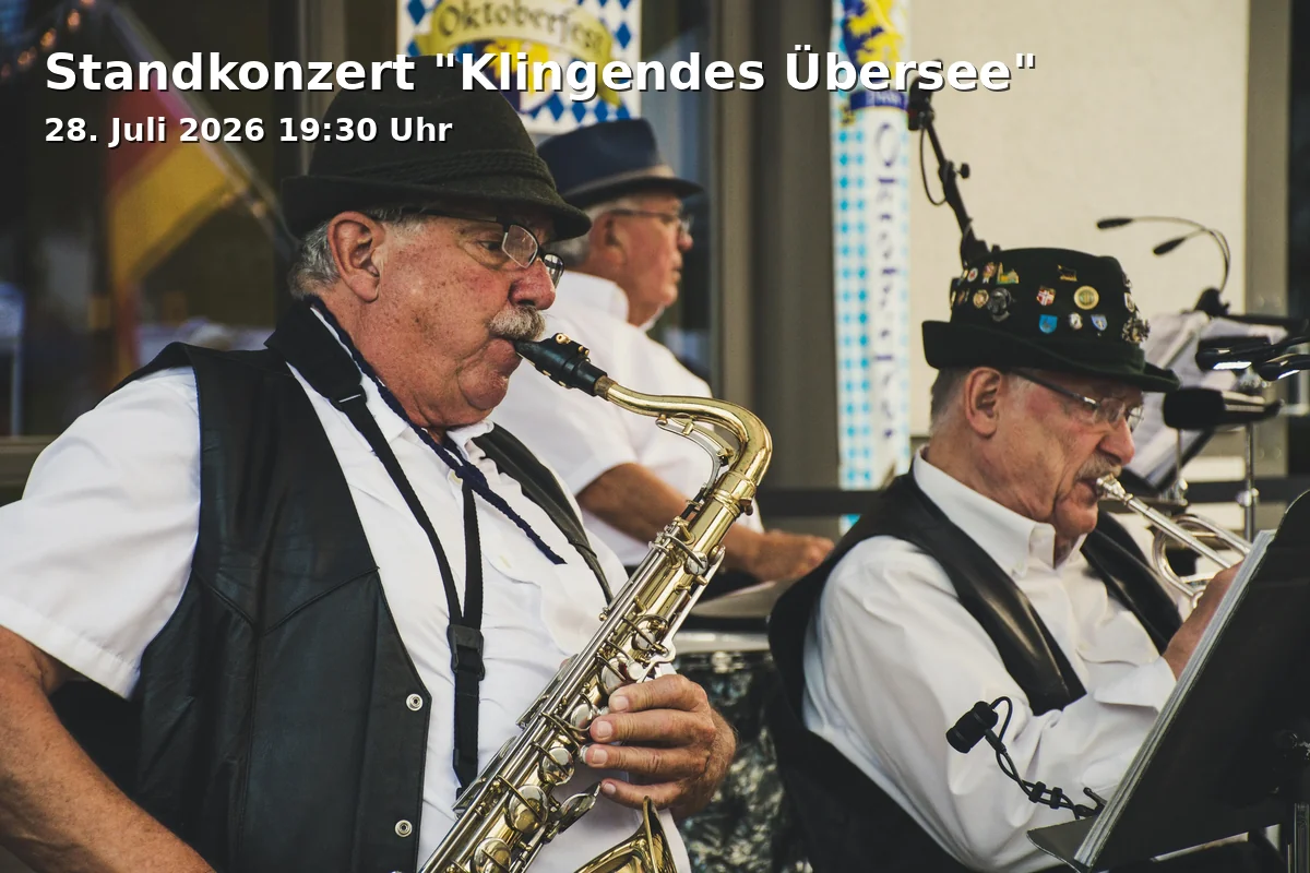 Event: Stand concert "Sounding Übersee" in Strandbad, Julius-Exter-Promenade 31, Übersee on 28. July 2026