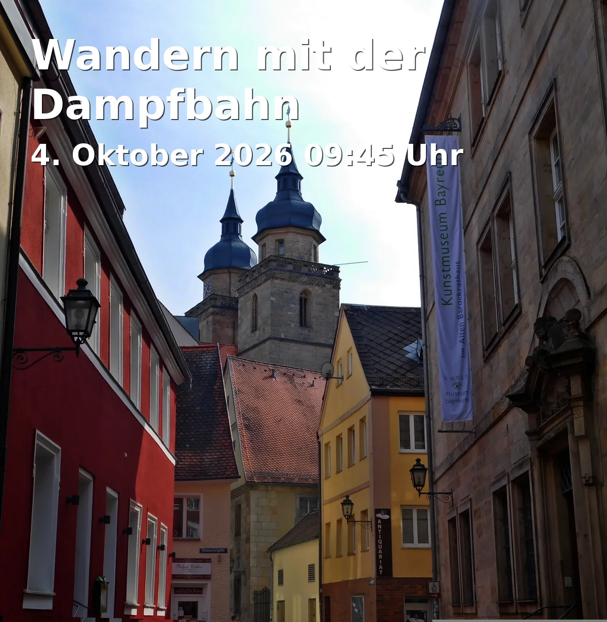Event: Hiking with the Steam Train in Parkplatz Grünewaldstraße, 95448 Bayreuth on 4. October 2026
