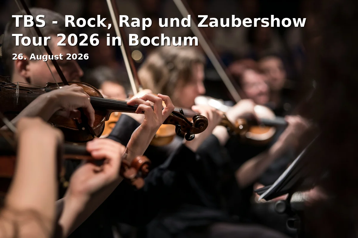 Event: TBS - Rock, Rap und Zaubershow Tour 2026 in Bochum in Stadthalle Bochum, Kurt-Schumacher-Platz, Bochum on 26. August 2026