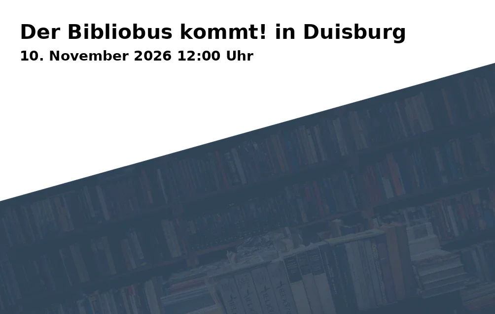 Event: Der Bibliobus kommt! in Duisburg