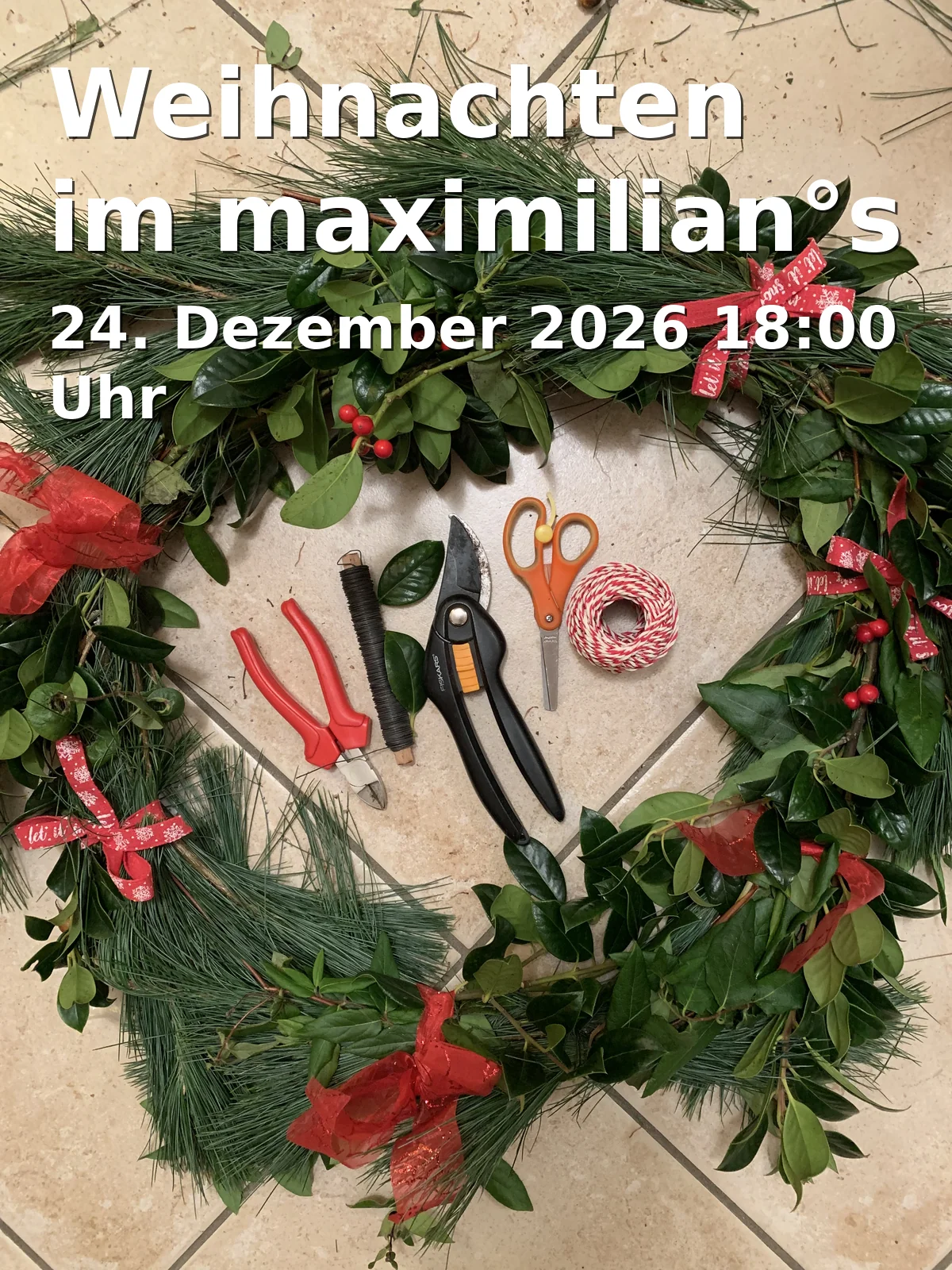 Event: Christmas at maximilian°s in Maximilianstraße 40, 86150 Augsburg on 24. December 2026