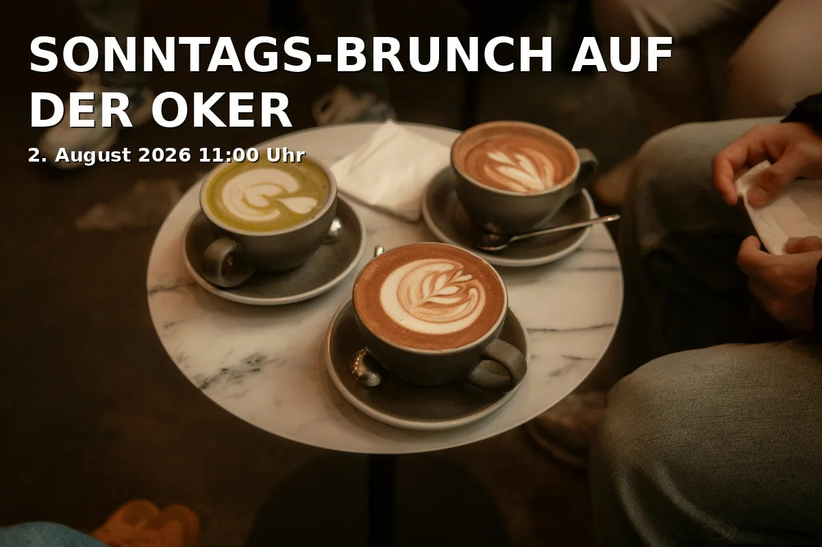Event: SONNTAGS-BRUNCH AUF DER OKER in Anleger OkerTour, John-F.-Kennedy-Platz/Kurt-Schumacher-Str. 26a (direkt an der Brücke), 38102, Braunschweig on 2. August 2026