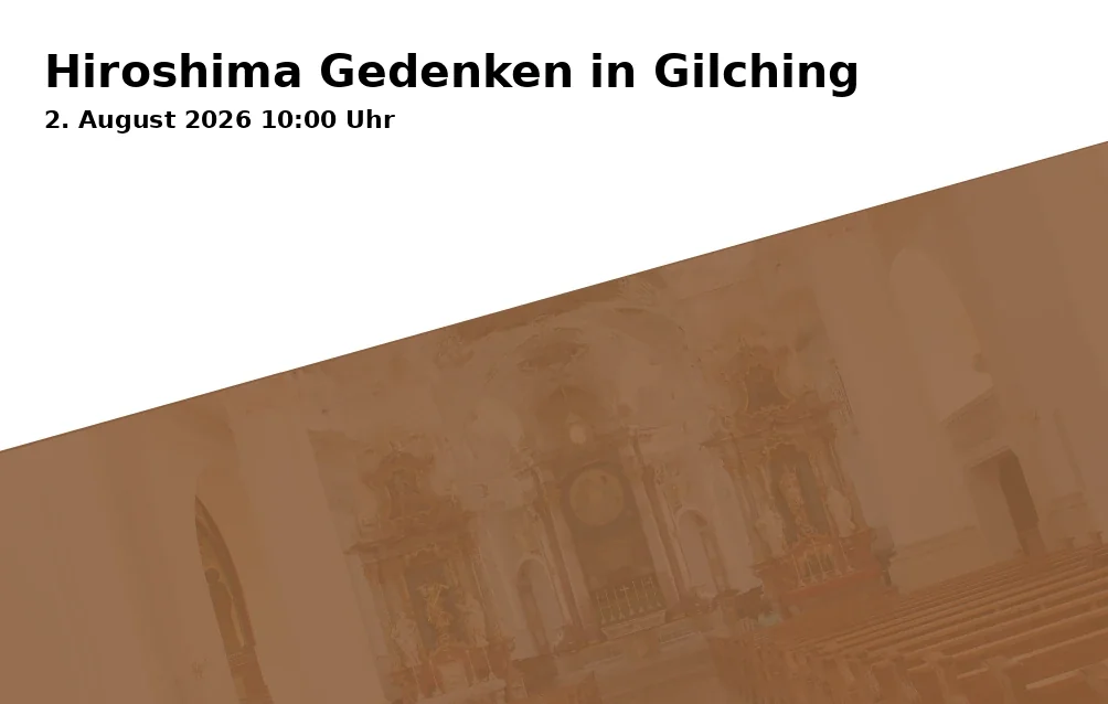 Hiroshima Commemoration in Gilching