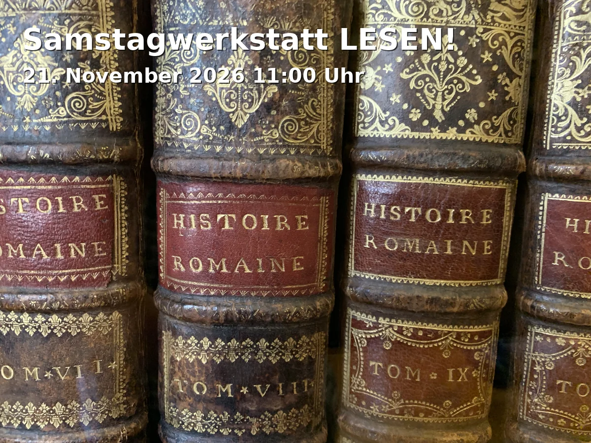 Event: Saturday Workshop READING! in Schule der Phantasie Fürth, Gartenstraße 14, 90762 Fürth on 21. November 2026
