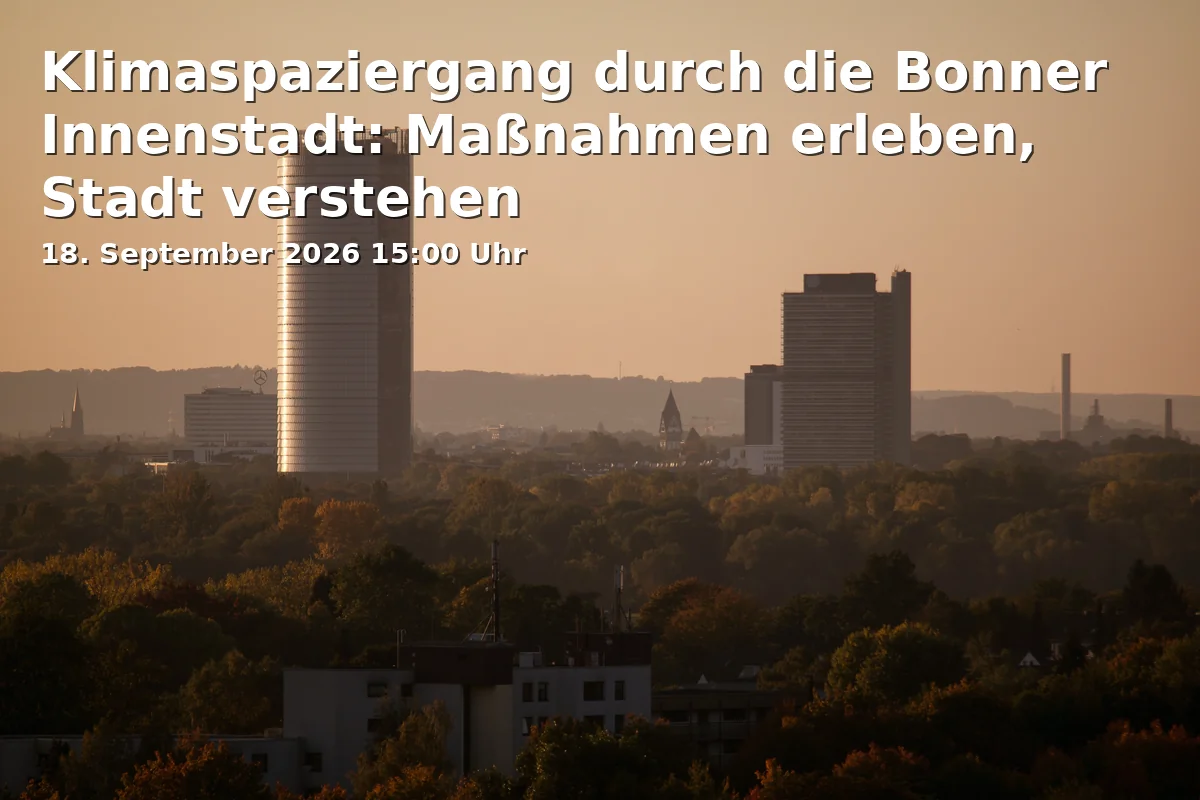 Climate Walk through Bonn City Center: Experience Measures, Understand the City