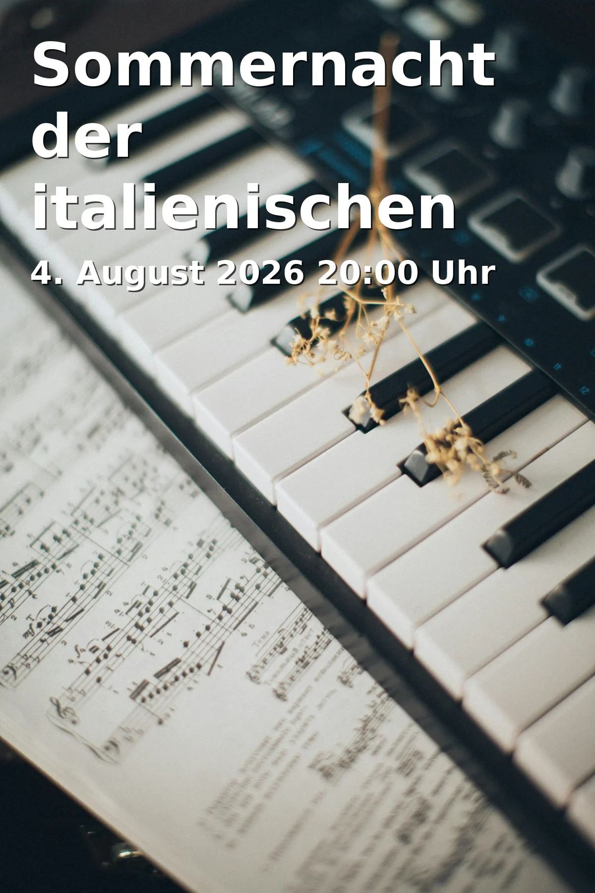Event: Sommernacht der italienischen Klassiker in Brunnenhof der Residenz, Residenzstraße 1, 80333 München on 4. August 2026