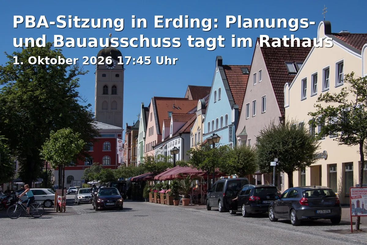 PBA Meeting in Erding: Planning and Building Committee meets at the Town Hall