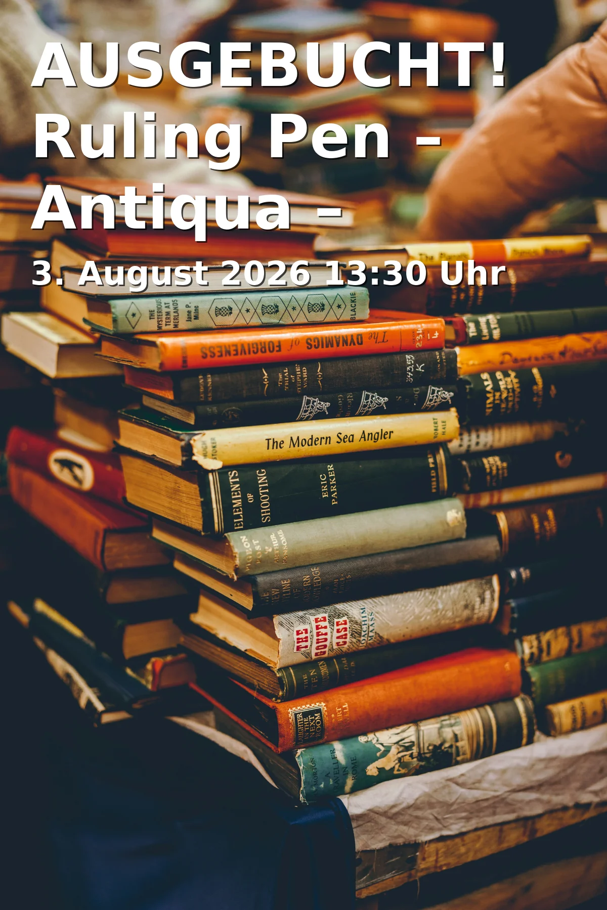 Event: AUSGEBUCHT! Ruling Pen – Antiqua – Schriftspiele | Kalligrafiekurs in Klosterweg 1, 83370 Seeon on 3. August 2026