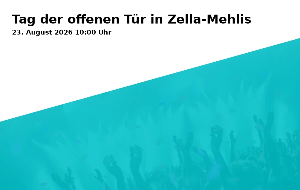 Event: Tag der offenen Tür in Zella-Mehlis in Feuerwehrgerätehaus Zella-Mehlis, Sommerauweg 20, 98544 Zella-Mehlis on 23. August 2026