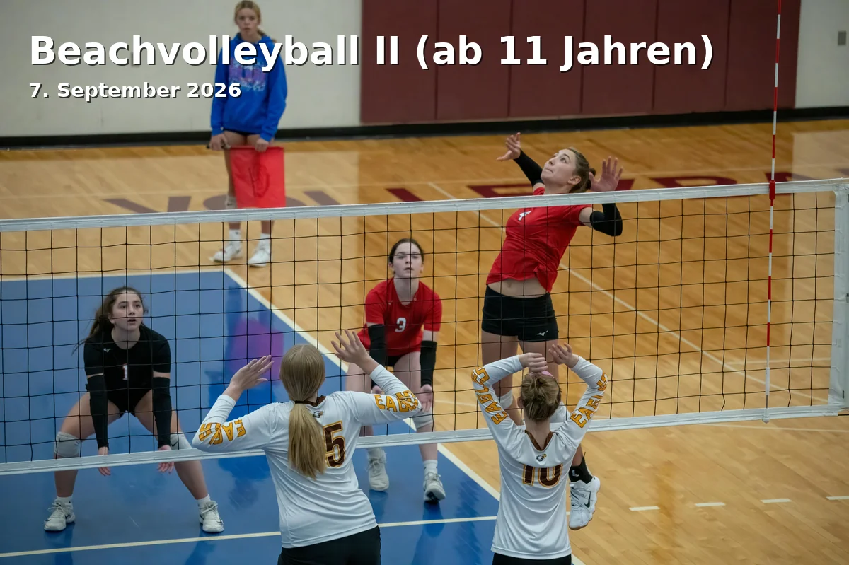 Event: Beach Volleyball II (from 11 years) in Theresien-Gymnasium, Platenstraße 1, 91522 Ansbach on 7. September 2026