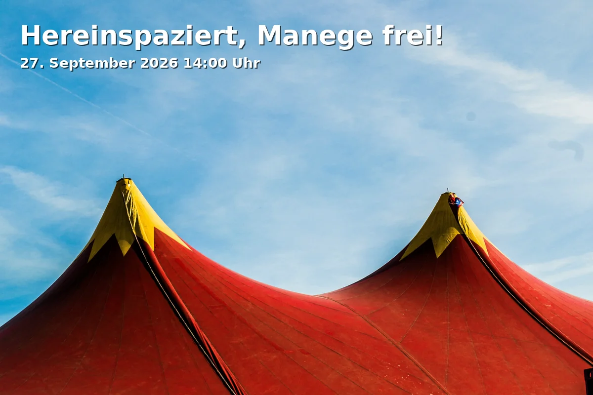 Event: Welcome, the stage is set! in Jüdisches Museum Franken, Königstraße 89, 90762 Fürth on 27. September 2026