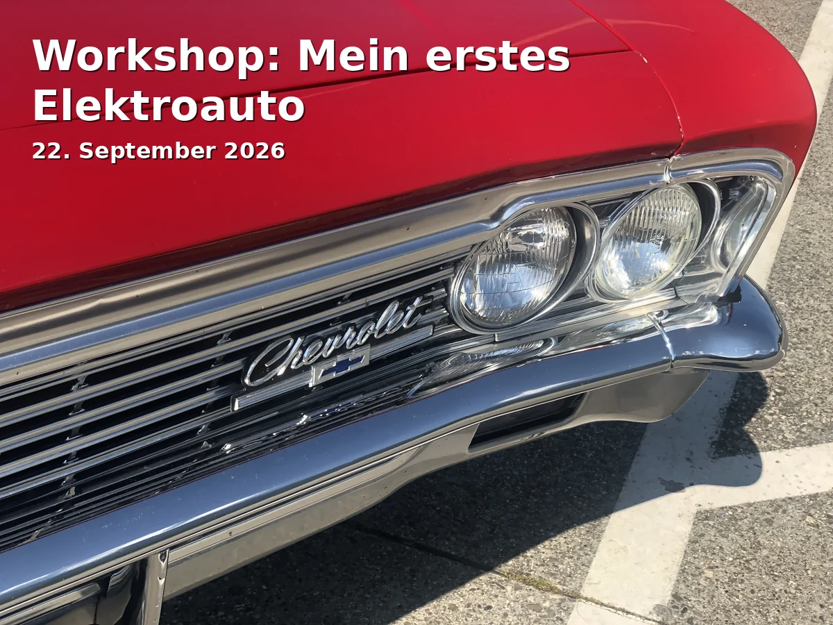 Event: Workshop: My First Electric Car in Neues Rathaus Deggendorf, Rathausplatz 3, 94469 Deggendorf on 22. September 2026