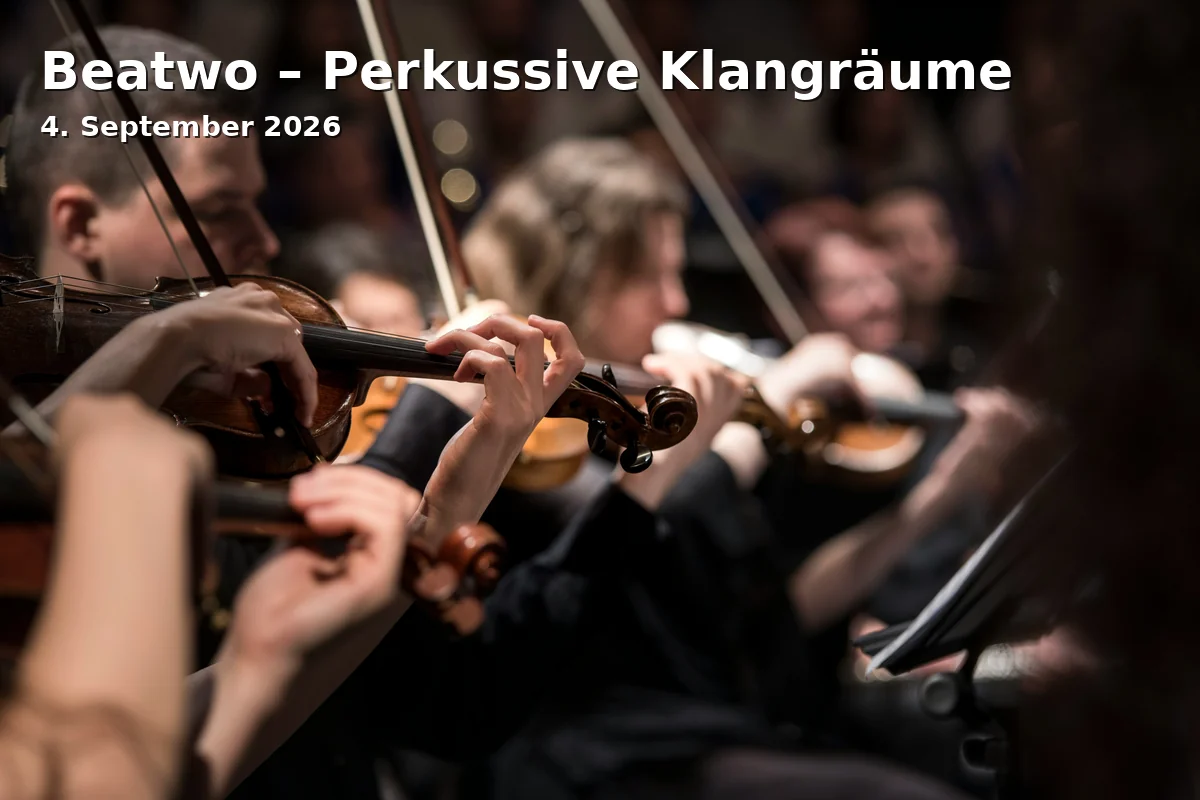 Event: Beatwo – Perkussive Klangräume in Capella Hospitalis, Teutoburger Str. 50, 33604 Bielefeld on 4. September 2026