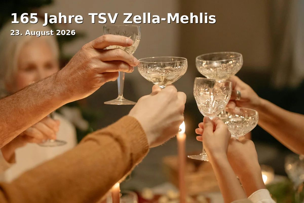 Event: 165 Jahre TSV Zella-Mehlis in Sportanlage "Am Köpfchen", Köpfchen 10, 98544 Zella-Mehlis on 23. August 2026
