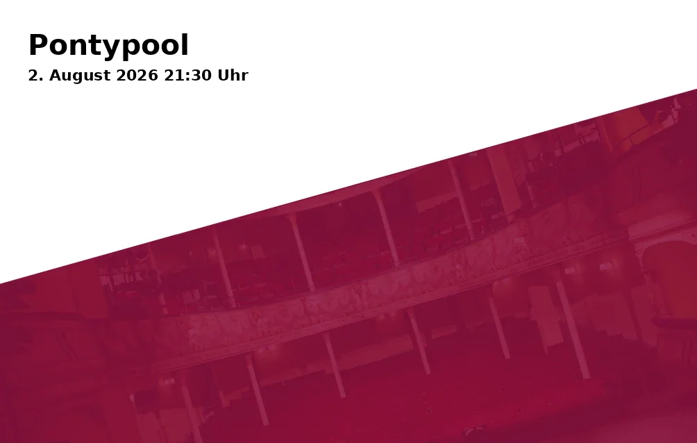 Event: Pontypool in Glückstraße 3, 91054 Erlangen on 2. August 2026