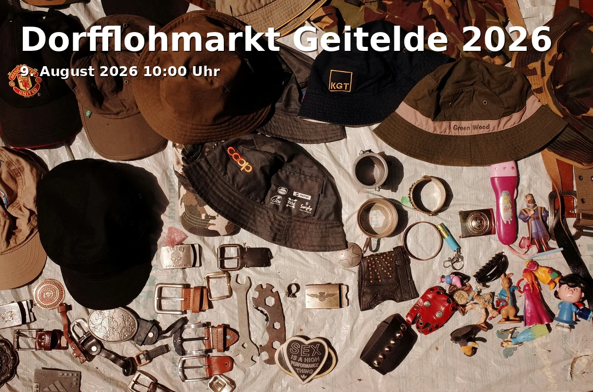 Event: Dorfflohmarkt Geitelde 2026 in Braunschweig-Geitelde, Geiteldestraße 48, 38122, Braunschweig on 9. August 2026