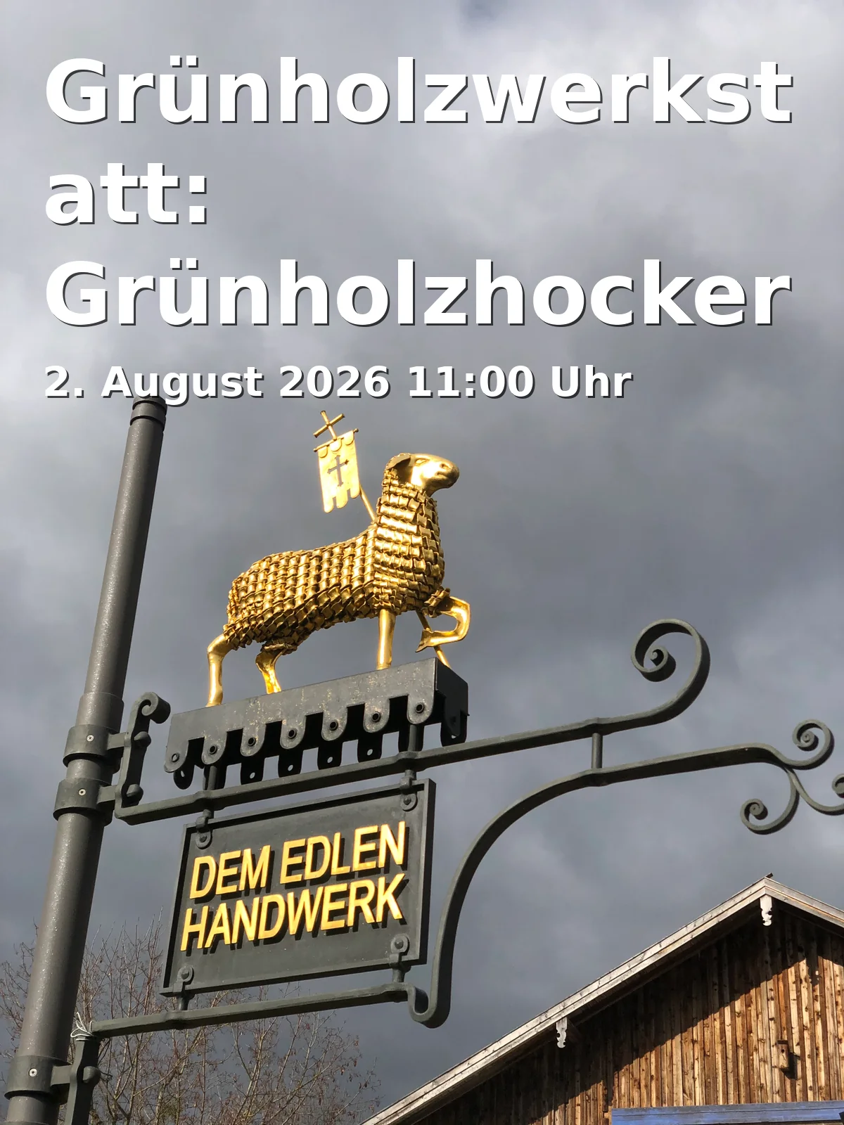 Event: Grünholzwerkstatt: Grünholzhocker selbst bauen Teil 2 in WaldHaus Freiburg, Wonnhaldestraße 6, 79100 Freiburg im Breisgau on 2. August 2026