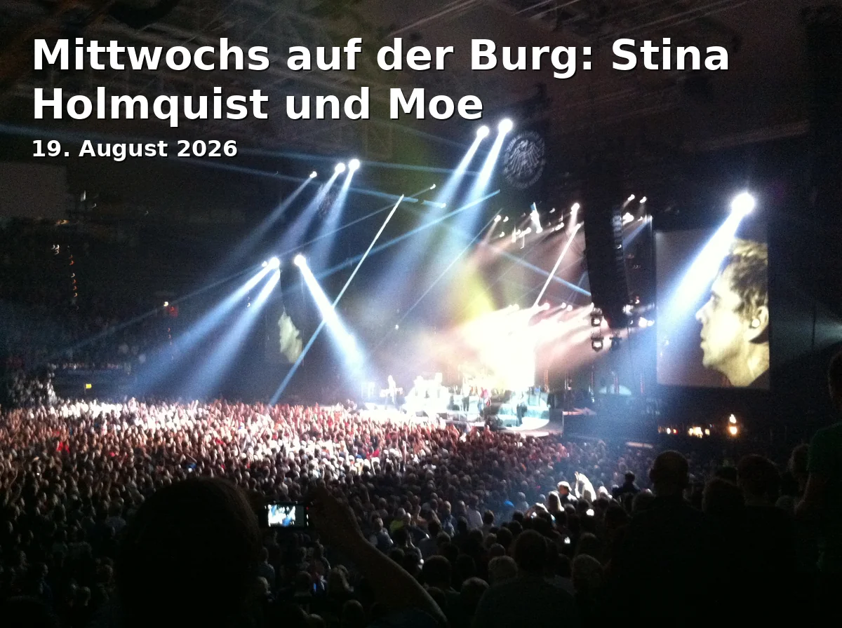 Event: Mittwochs auf der Burg: Stina Holmquist und Moe in Sparrenburg, Am Sparrenberg 40, 33602 Bielefeld on 19. August 2026