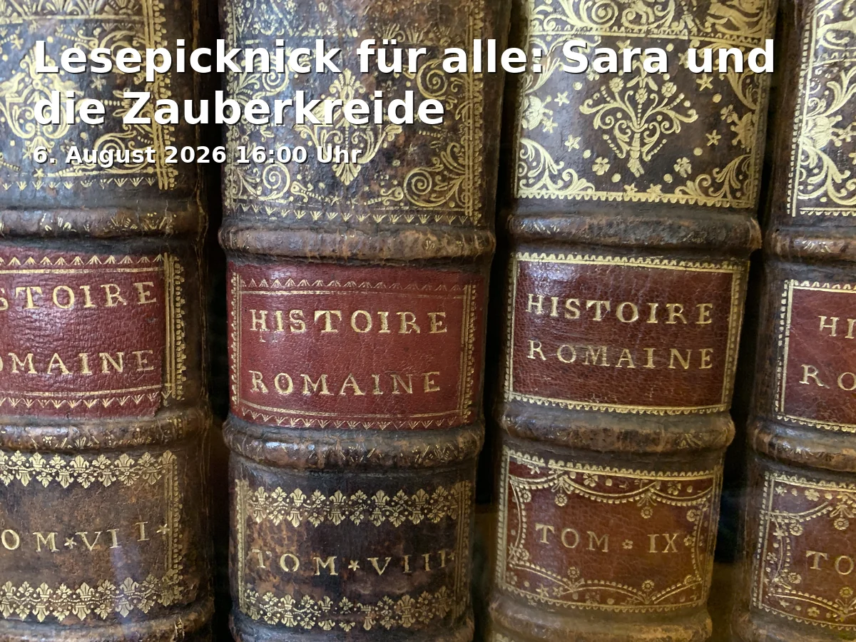 Event: Reading picnic for everyone: Sara and the Magic Chalk in Obere Königstr. 4a, 96052 Bamberg on 6. August 2026