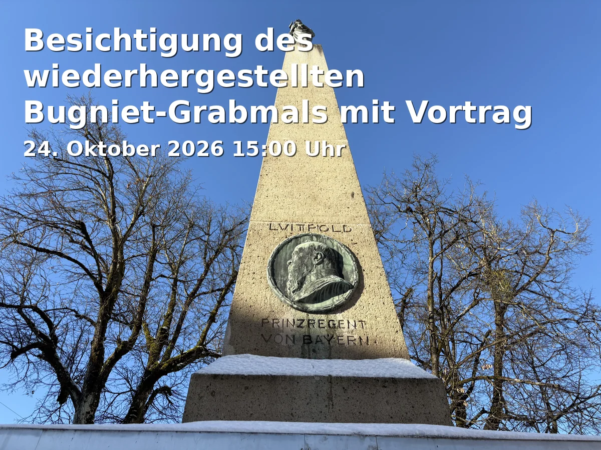 Event: Besichtigung des wiederhergestellten Bugniet-Grabmals mit Vortrag in Friedhofskirche St. Maria, Freising on 24. Oktober 2026
