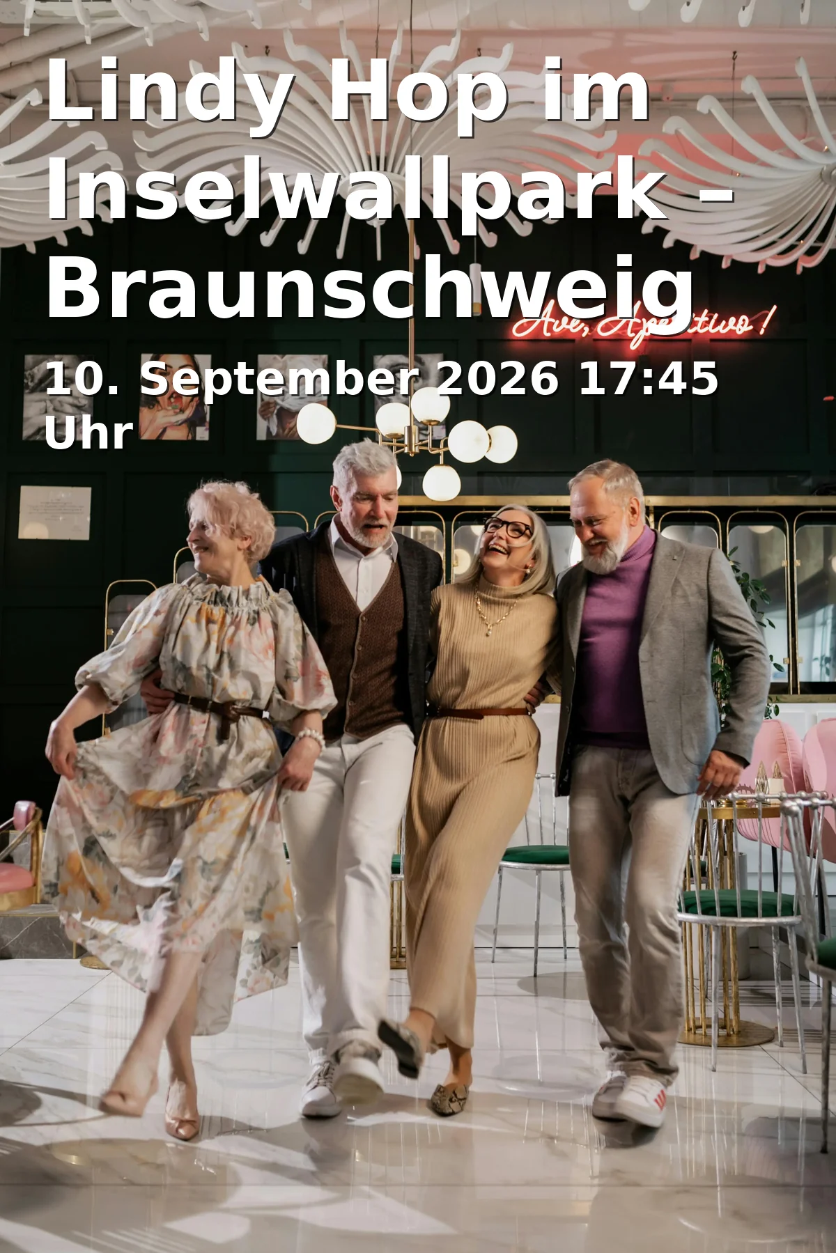 Event: Lindy Hop im Inselwallpark – Braunschweig tanzt im Grünen in Inselwallpark, Rondell am Springbrunnen (Zugang Torbogen über Inselwall), 38100 Braunschweig on 10. September 2026