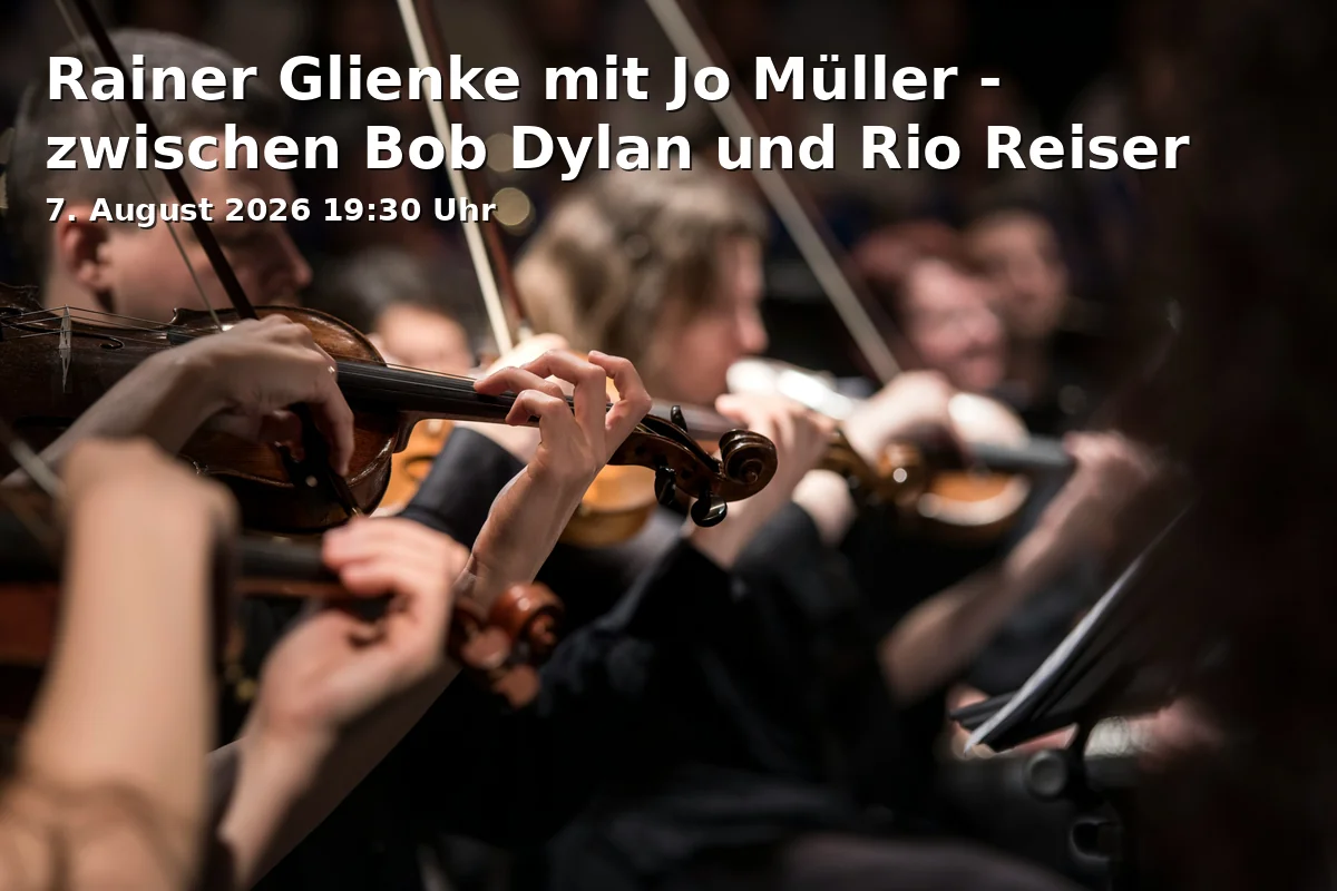 Event: Rainer Glienke with Jo Müller - between Bob Dylan and Rio Reiser in DRK-KaufBar, Helmstedter Straße 135, 38102 Braunschweig on 7. August 2026