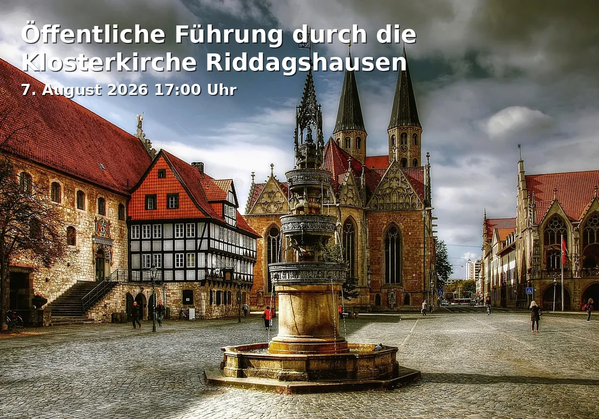Event: Öffentliche Führung durch die Klosterkirche Riddagshausen in Klosterkirche St. Maria Riddagshausen, Klostergang 65, 38104 Braunschweig on 7. August 2026