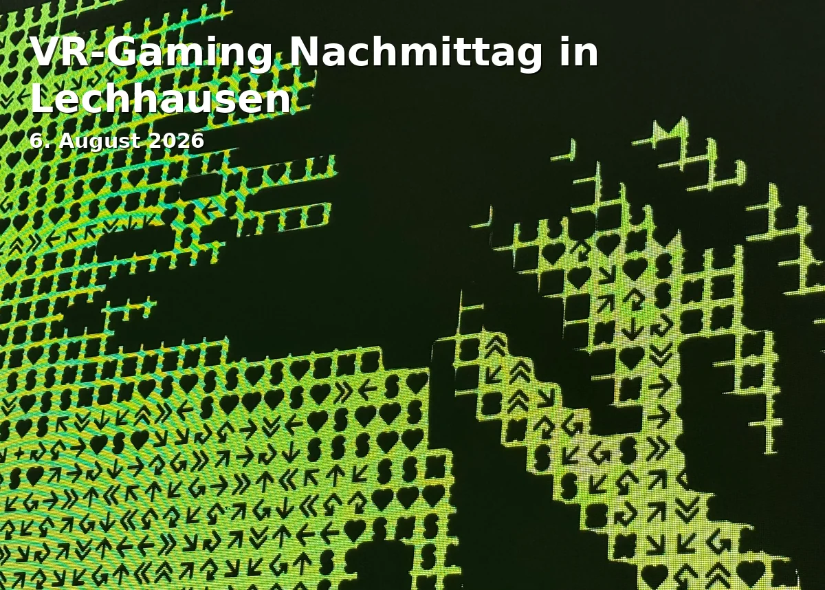 Event: VR-Gaming Afternoon in Lechhausen in Stadtteilbücherei Lechhausen, Blücherstraße 34, 86165 Augsburg on 6. August 2026