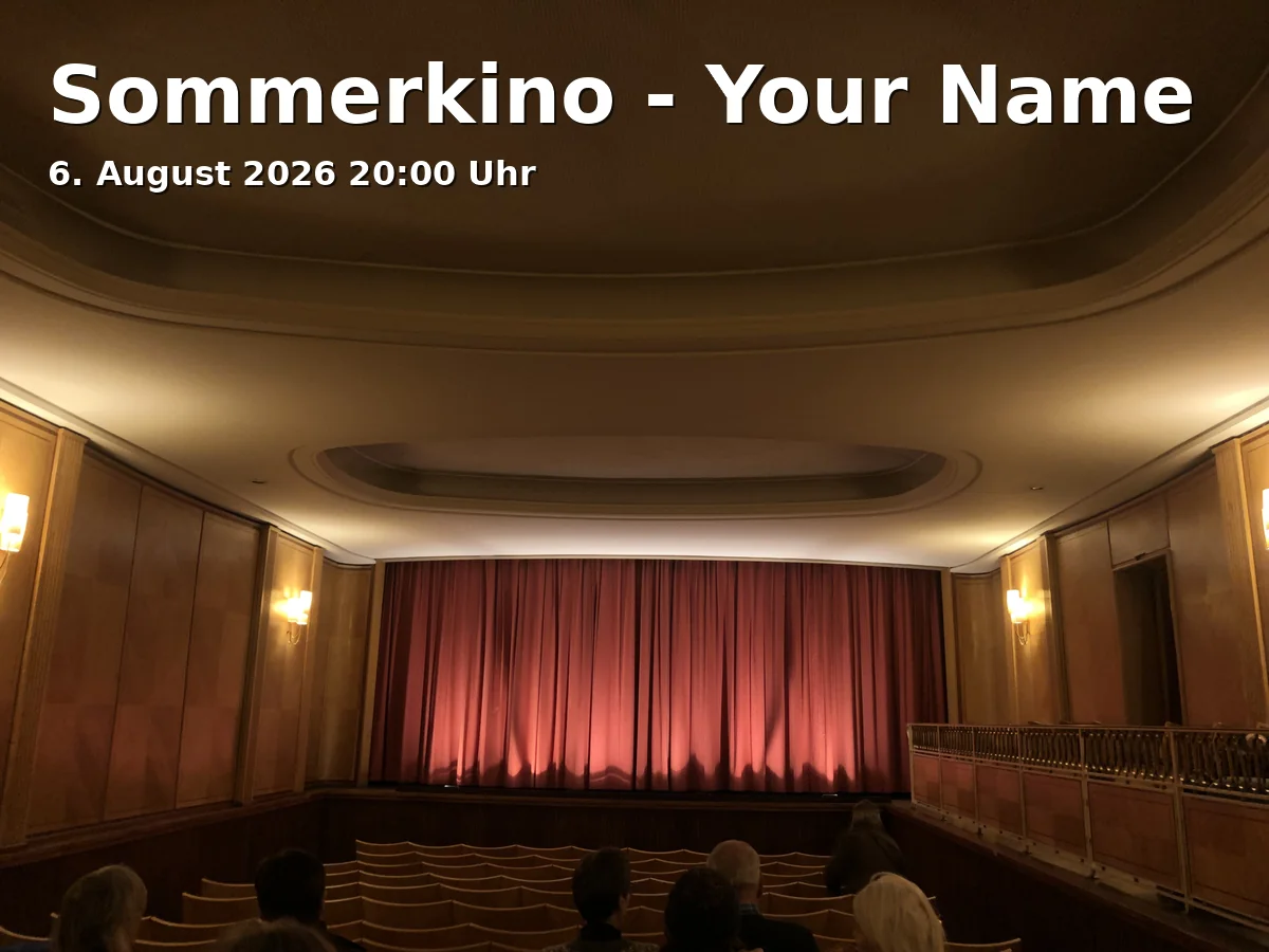 Event: Summer Cinema - Your Name in Kunstverein Braunschweig, Lessingplatz 12, 38100 Braunschweig on 6. August 2026