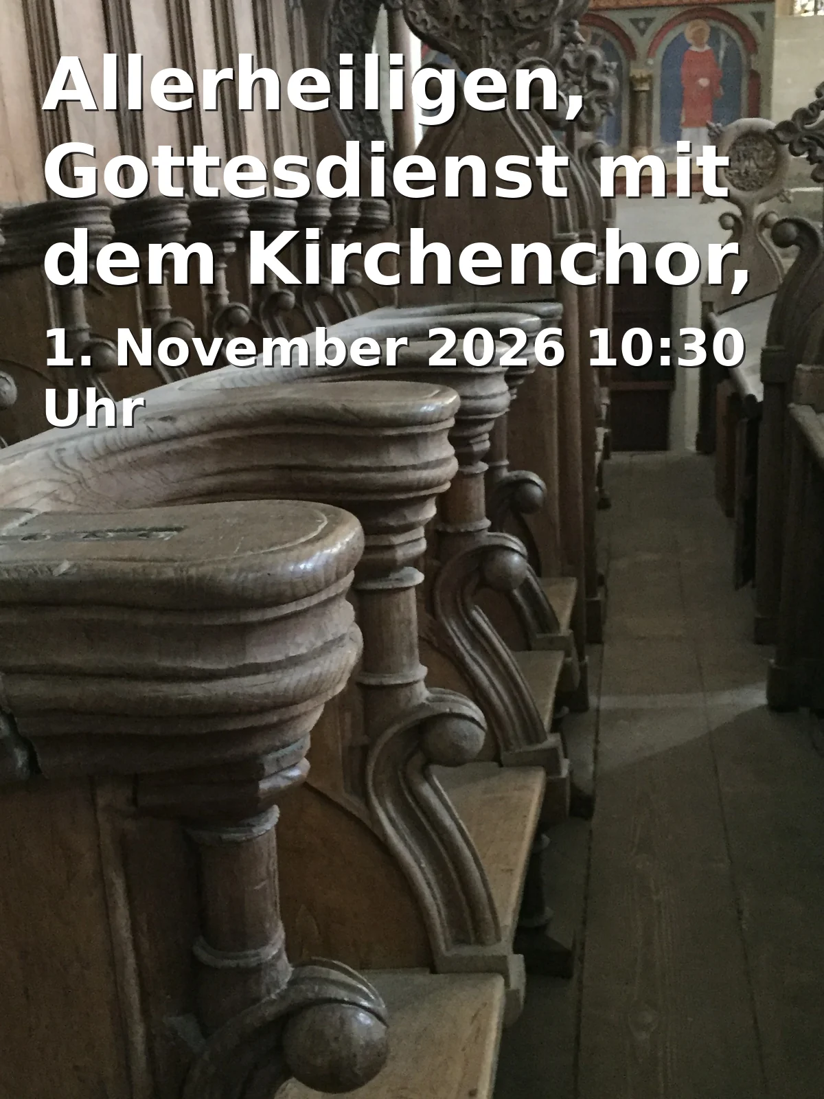 Event: All Saints' Day, Service with the Church Choir, Prayer at the Cemetery with Grave Visits in Kath. Kirche Mariä Unbefleckte Empfängnis, Ebnater Hauptstraße 12, 73432 Aalen-Ebnat on 1. November 2026