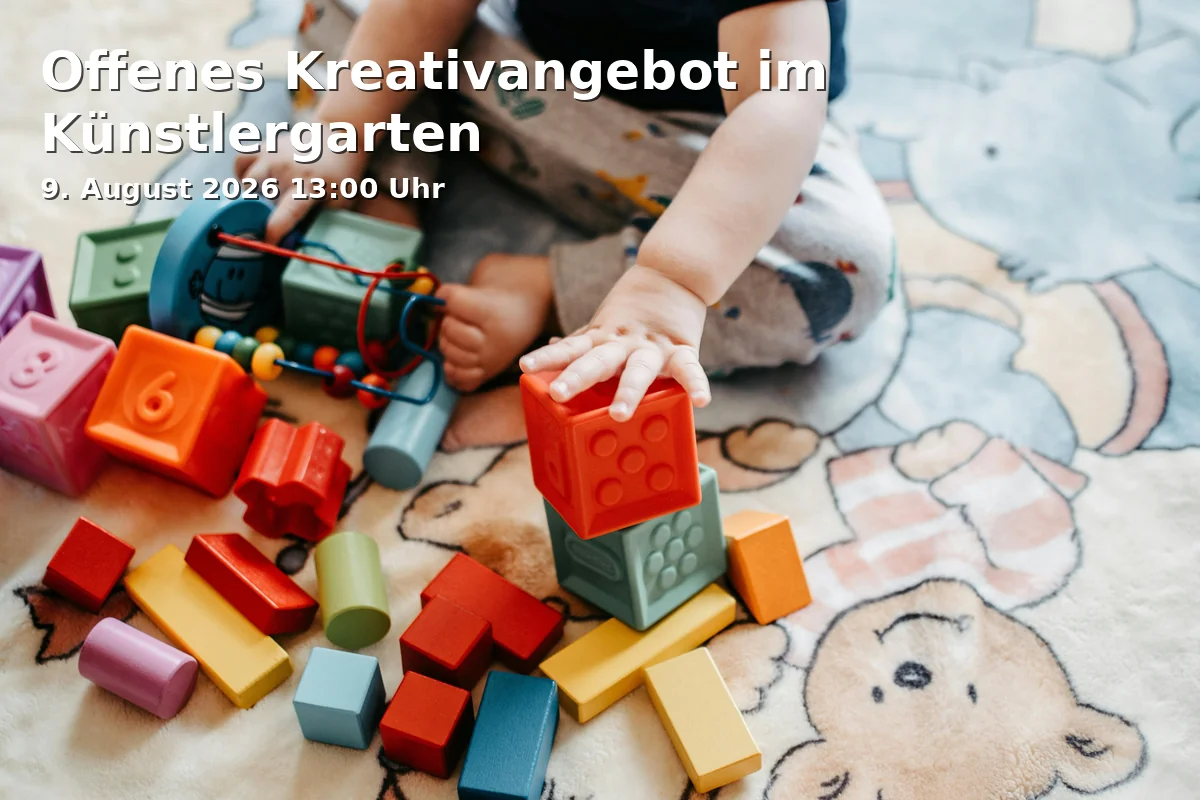 Event: Open Creative Offer in the Artist Garden in Museum Franz Xaver Stahl, Landshuter Straße 31, 85435 Erding on 9. August 2026