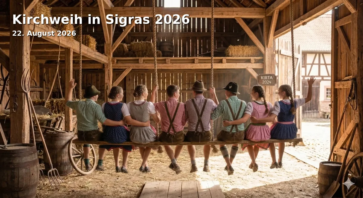 Event: Kirchweih in Sigras 2026 in Gasthaus Zum Blechernen Reiter, Sigras 1, 92265 Edelsfeld on 22. August 2026