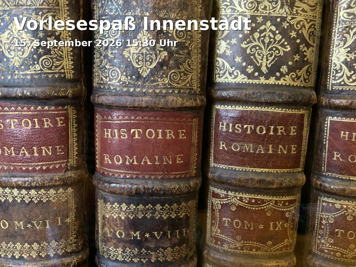 Event: Reading Fun in the City Center in Volksbücherei Fürth - Innenstadtbibliothek Carl Friedrich Eckart Stiftung, Friedrichstraße 6A, 90762 Fürth on 15. September 2026