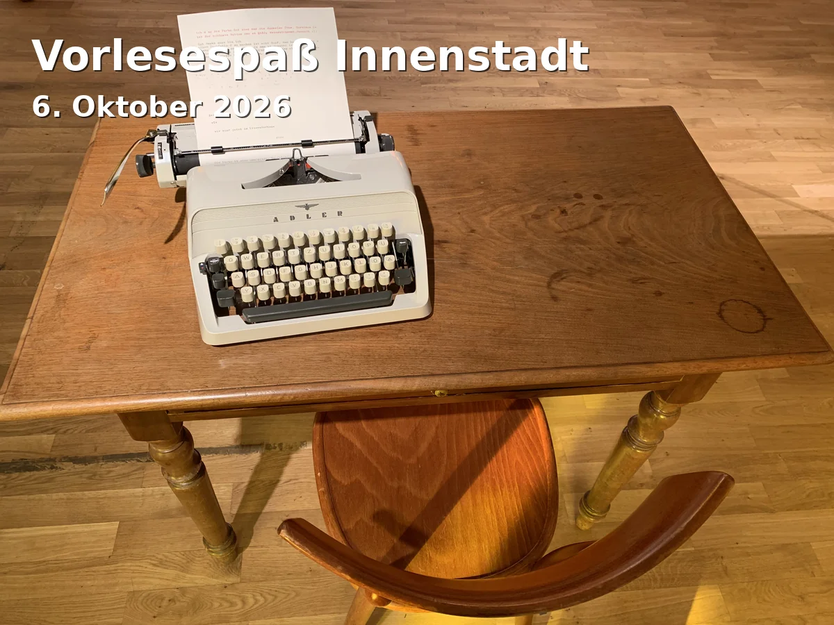 Event: Vorlesespaß Innenstadt in Volksbücherei Fürth - Innenstadtbibliothek Carl Friedrich Eckart StiftungFriedrichstraße 6A90762 Fürth0911 / 9741740vobue.innenstadt@fuerth.dehttp://www.vobue-fuerth.de on 6. Oktober 2026
