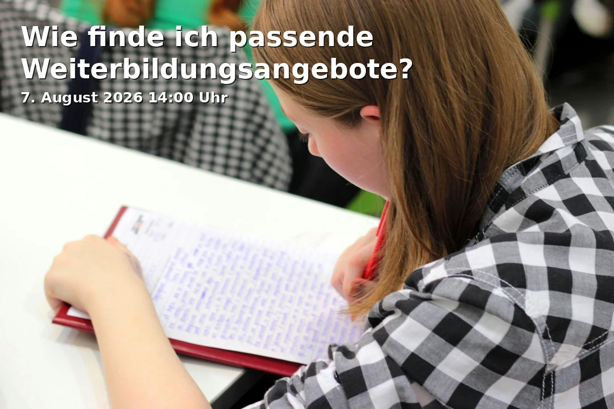 Event: Wie finde ich passende Weiterbildungsangebote? in Wegweiser Bildung, Münsterplatz 17, 79098 Freiburg on 7. August 2026