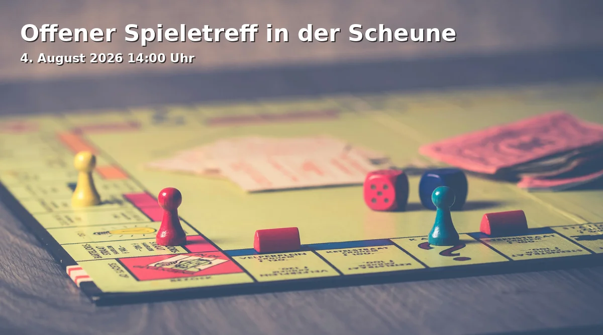 Offener Spieletreff in der Scheune