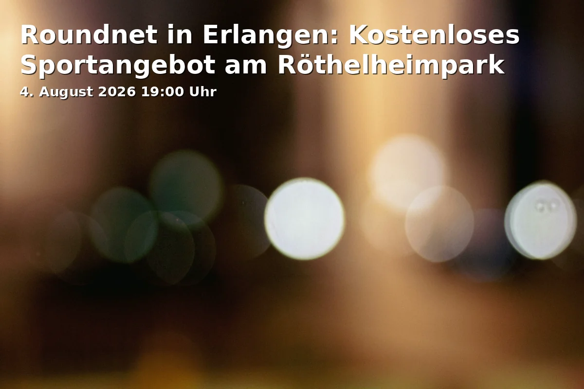 Roundnet in Erlangen: Free Sports Offer at Röthelheimpark
