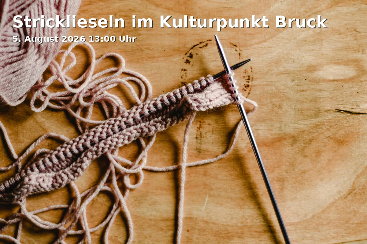 Event: Knitting Circle at Kulturpunkt Bruck in Kulturpunkt Bruck, Fröbelstraße 6, 91058 Erlangen on 5. August 2026