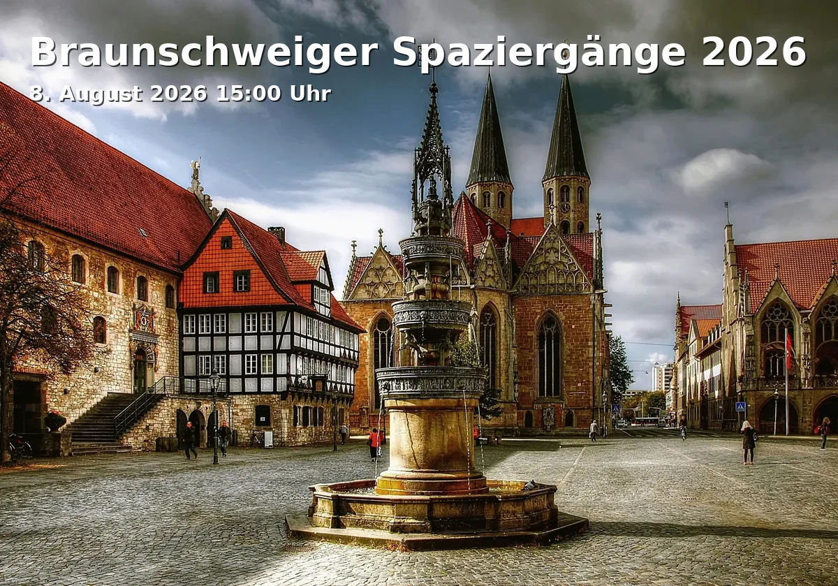 Event: Braunschweig Walks 2026 in Treffpunkt: Eingang Biomarkt im Büssinghof, Heinrich-Büssing-Ring 41, 38102 Braunschweig on 8. August 2026