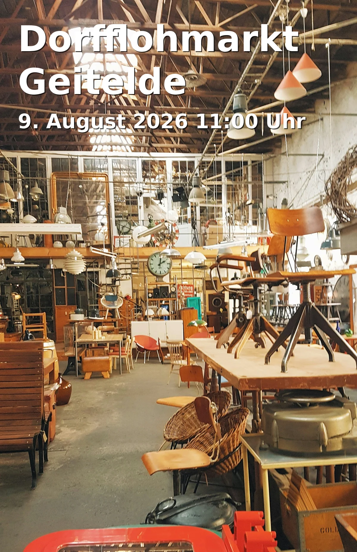 Event: Village Flea Market Geitelde in Braunschweig-Geitelde, Geiteldestraße 48, 38122, Braunschweig on 9. August 2026