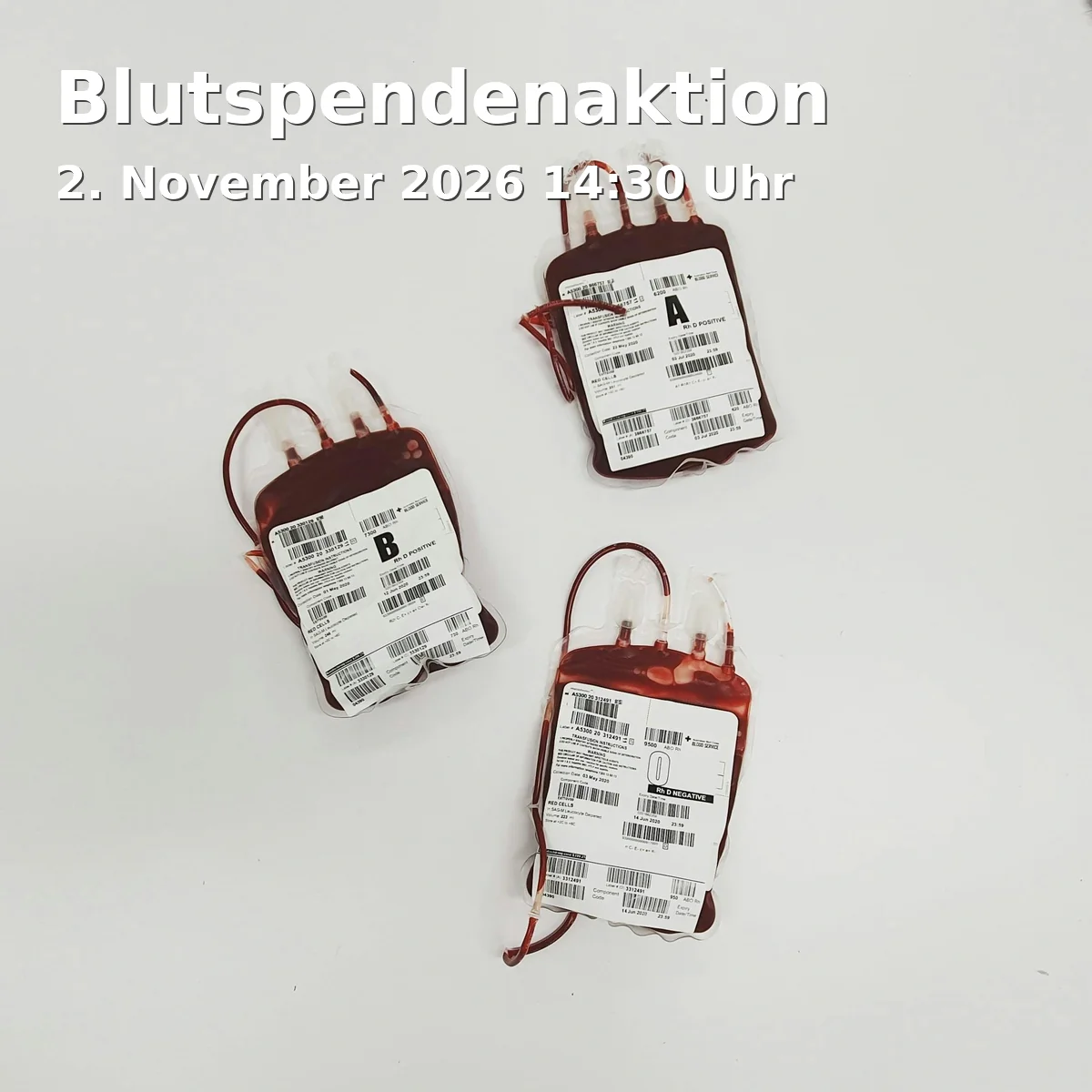 Event: Blutspendenaktion in Jurahalle Ebnat, Thurn-und-Taxis-Straße 25, 73432 Aalen-Ebnat on 2. November 2026