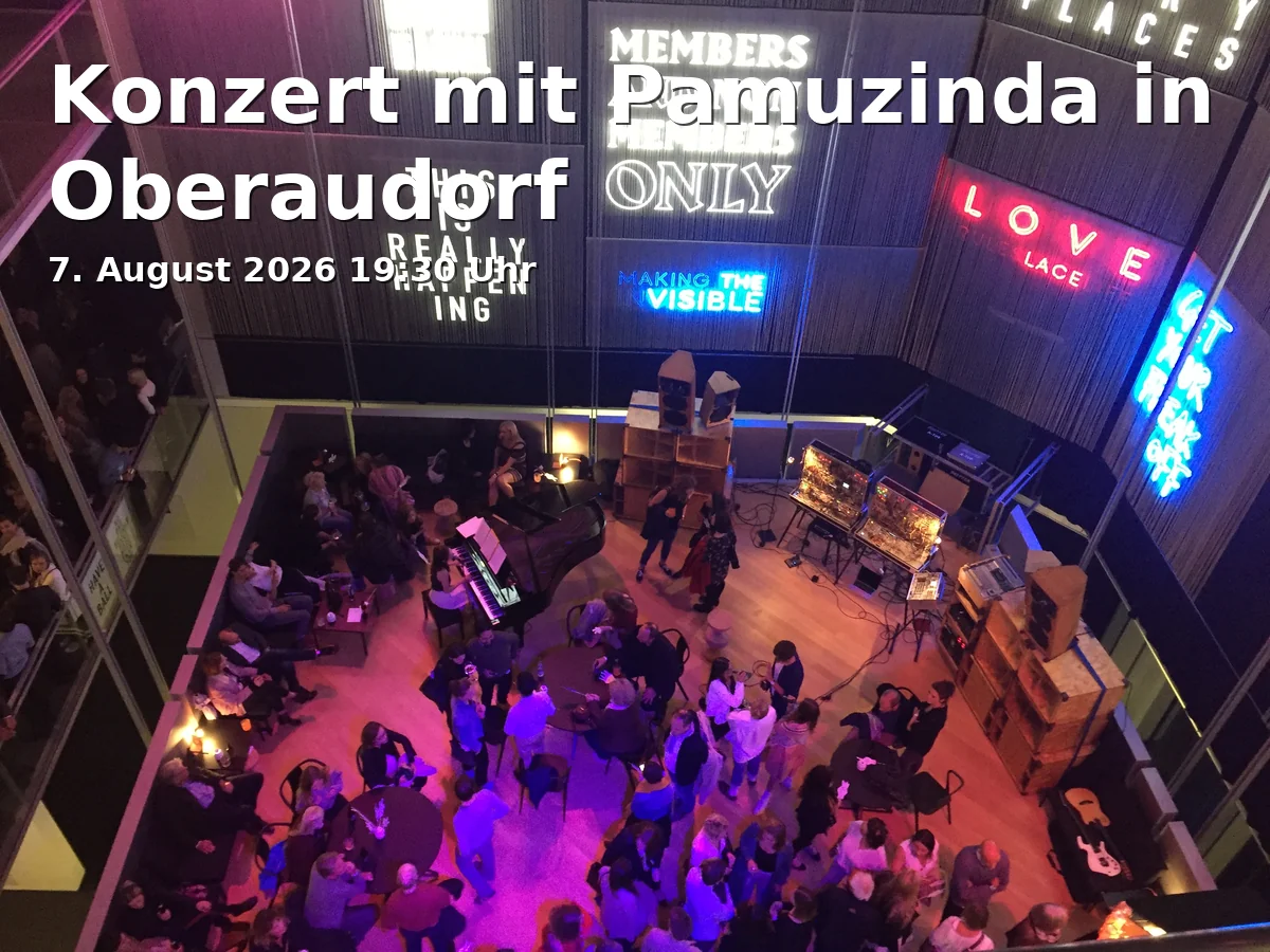 Event: Konzert mit Pamuzinda in Oberaudorf in Cafe-Bar Leichtsinn am Kurpark, Bad-Trißl-Straße 4, 83080 Oberaudorf on 7. August 2026