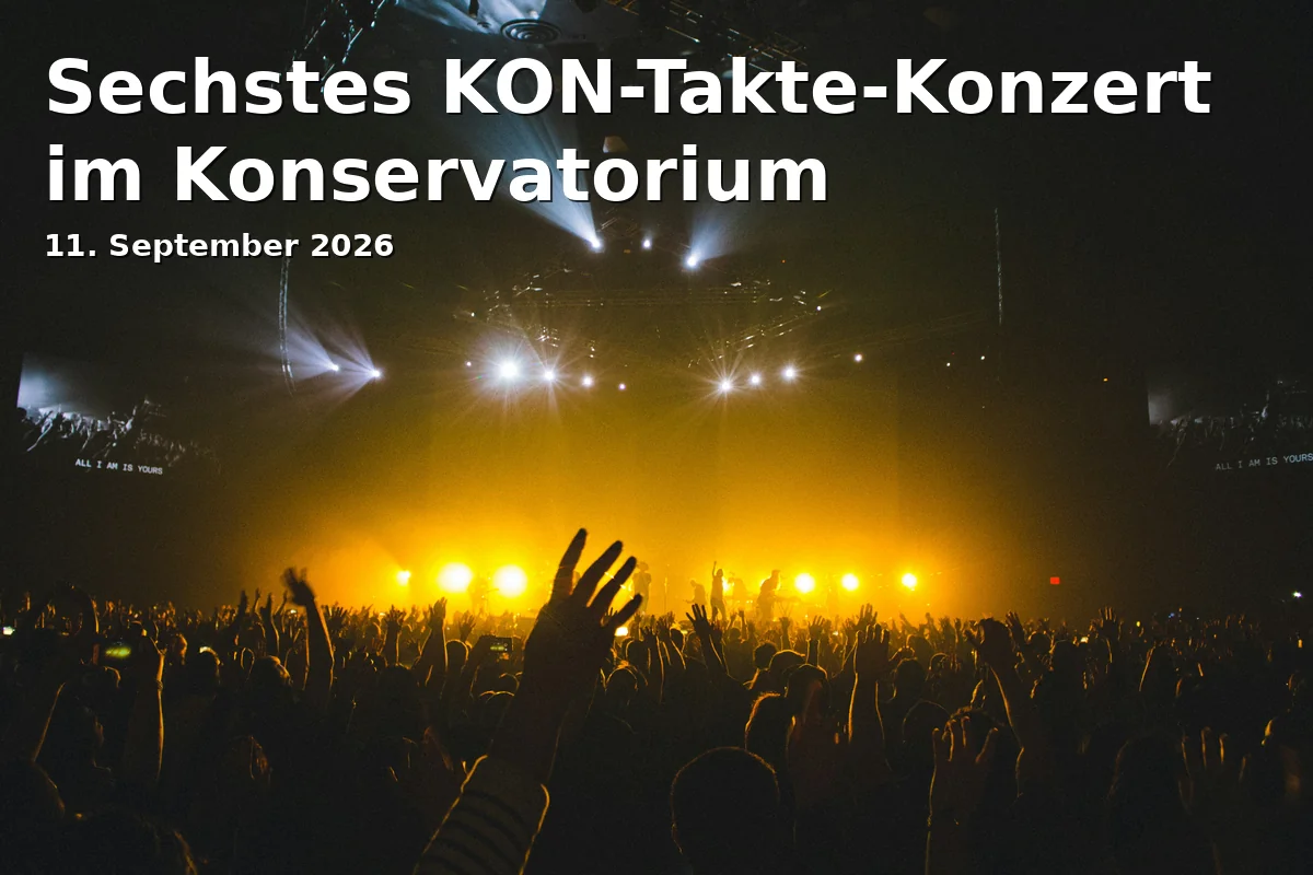 Event: Sechstes KON-Takte-Konzert im Konservatorium in Brigitte Feldtmann Saal, Puschkinstraße 6, Schwerin on 11. September 2026