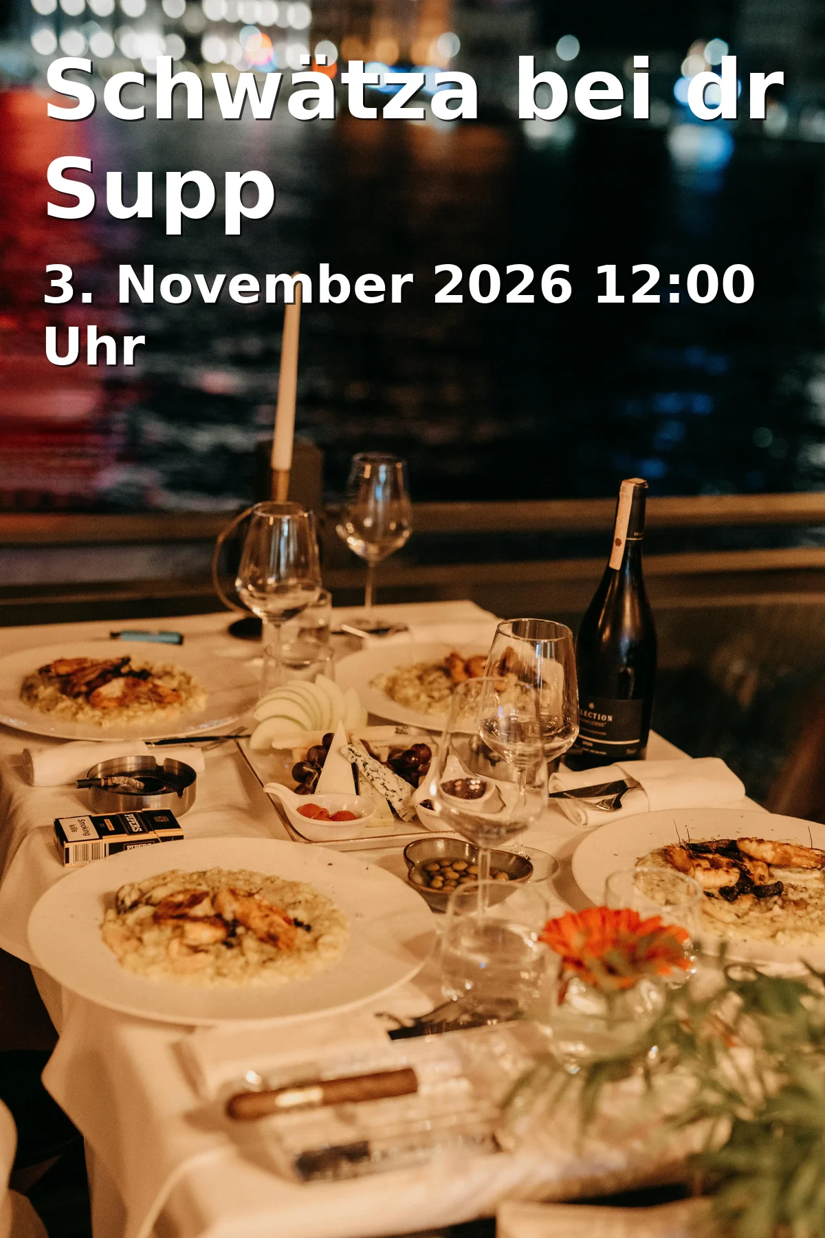 Event: Chatting by the Soup in Foyer der Jurahalle Ebnat, Thurn-und-Taxis Straße 25, 73432 Aalen on 3. November 2026