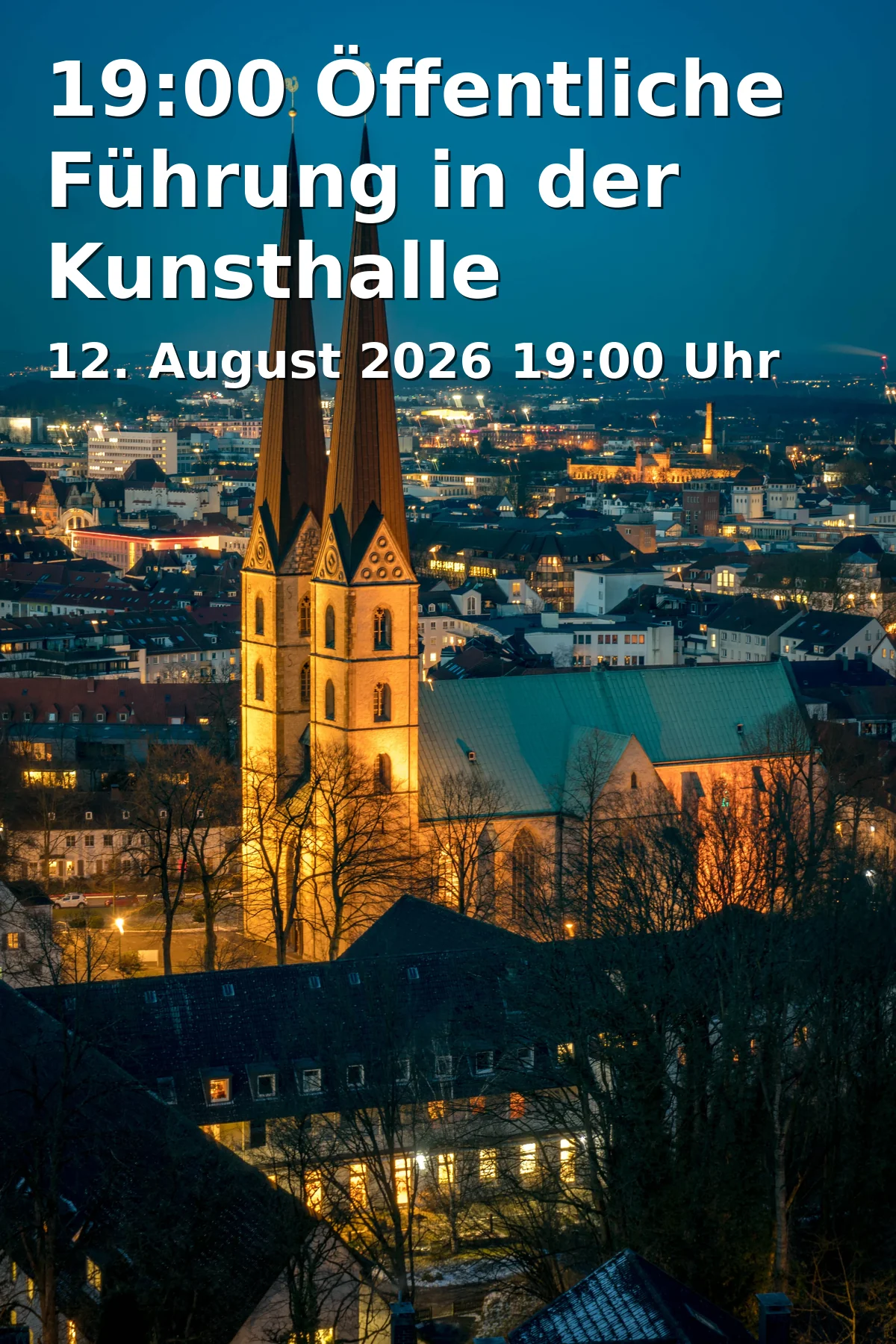 Event: 19:00 Public Tour at the Kunsthalle Bielefeld in Kunsthalle Bielefeld, Artur-Ladebeck-Straße 5, 33602 Bielefeld on 12. August 2026