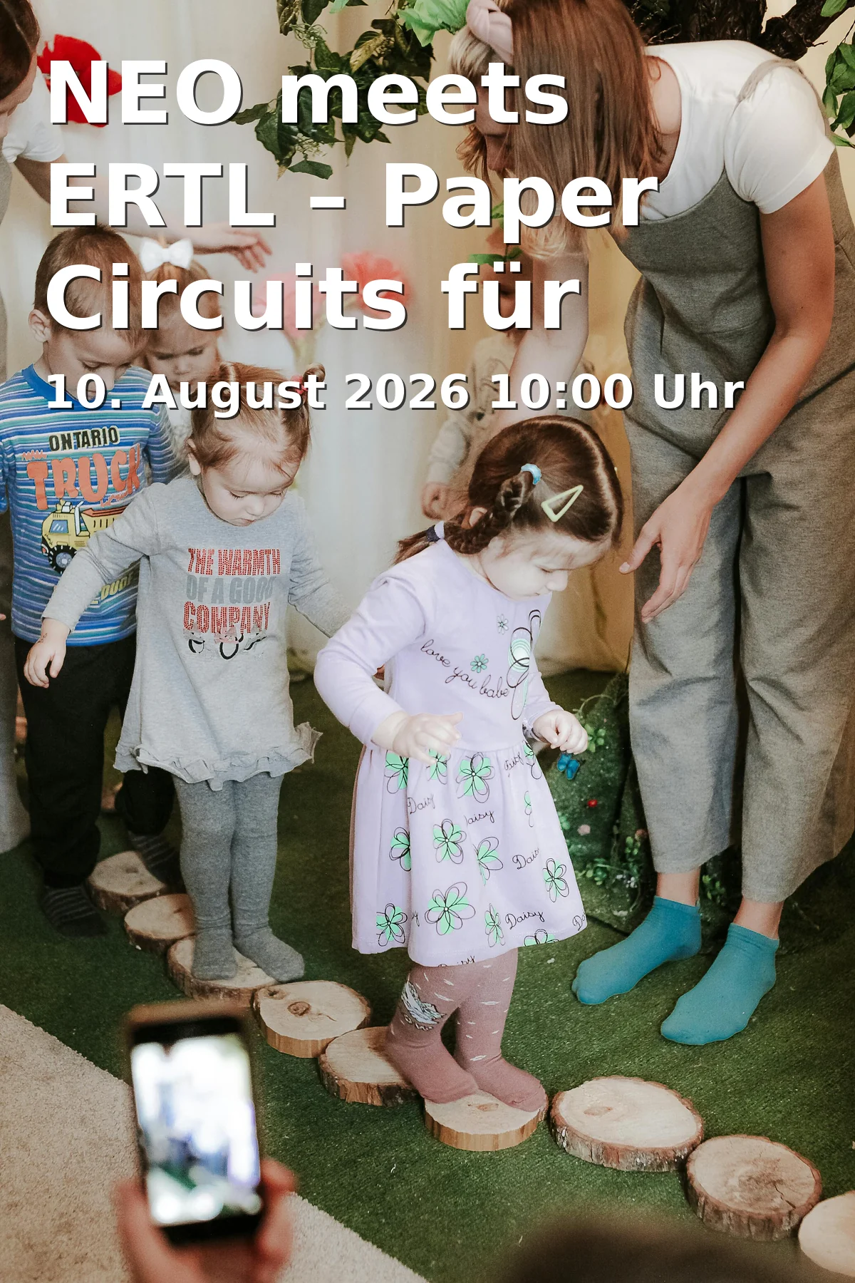 NEO meets ERTL – Paper Circuits für Kinder in Hallstadt